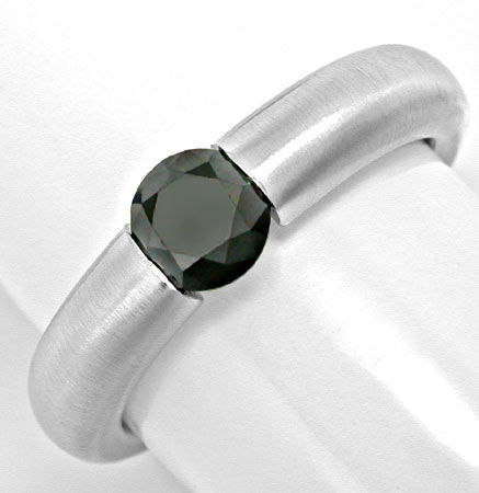 Foto 2 - Spann Ring Schwarzer Brillant 18K Weißgold, S6410