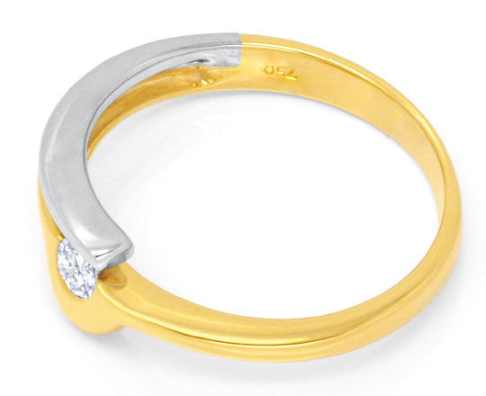 Foto 3 - Designer-Brillant-Ring 18K Gelbgold-Weißgold, S6608