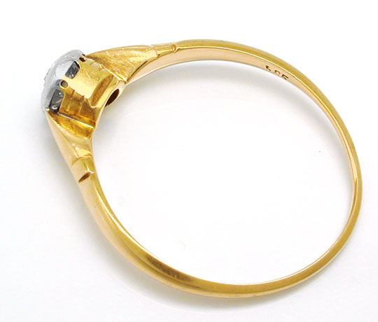 Foto 3 - Original antiker Altschliff Diamant-Solitär Ring, S8878